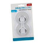 Self-Adhesive Plastic Hooks, 2 Piece - Transparent
